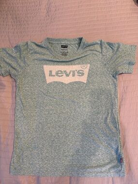 Levi's Light Green Heather Logo Short Sleeve Tee